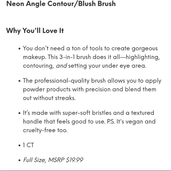 Moda Angle Brush NWT - Picture 2 of 5
